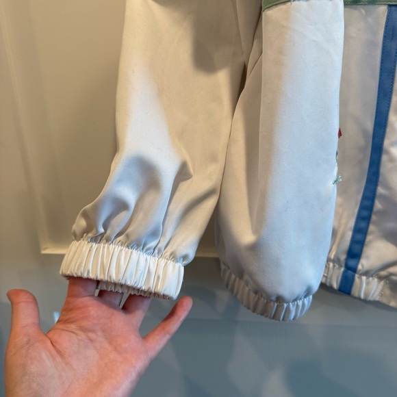 Alfred Dunner White Bomber Jacket with Colorful Embroidery - Picture 7 of 8